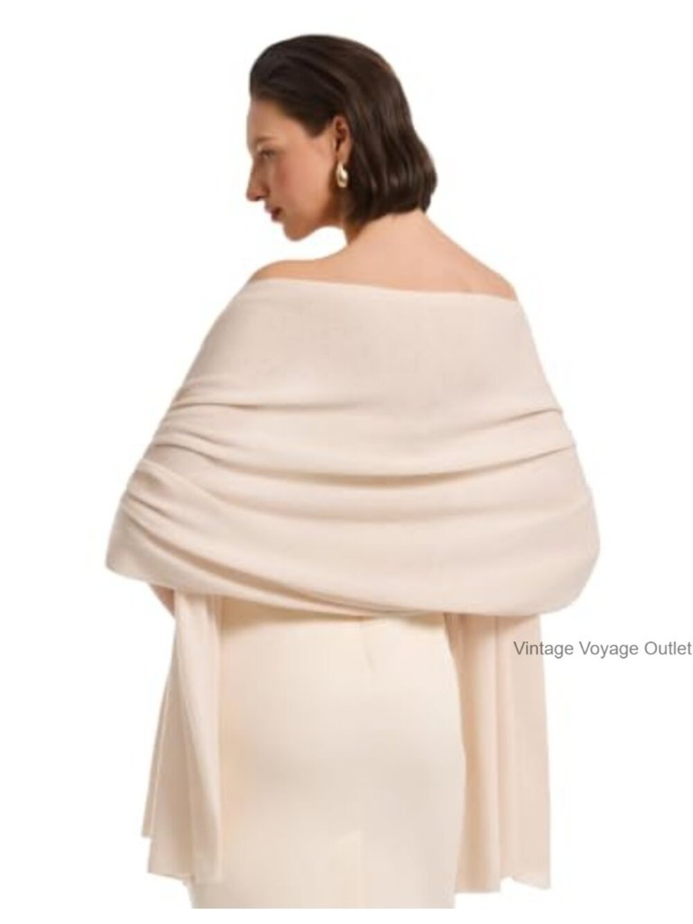 Wool Cashmere Shawl Wrap Evening Wedding Scarf